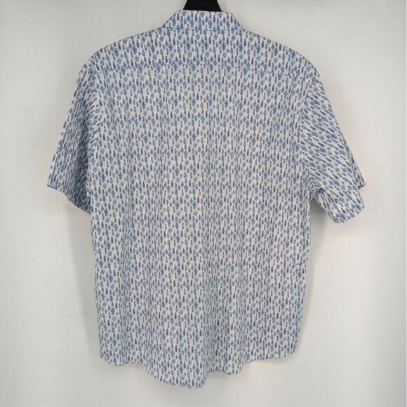 Pronto Uomo Button Up Shirt Men Size XL Allover Cactus Print Casual Preppy Boho - Picture 2 of 8